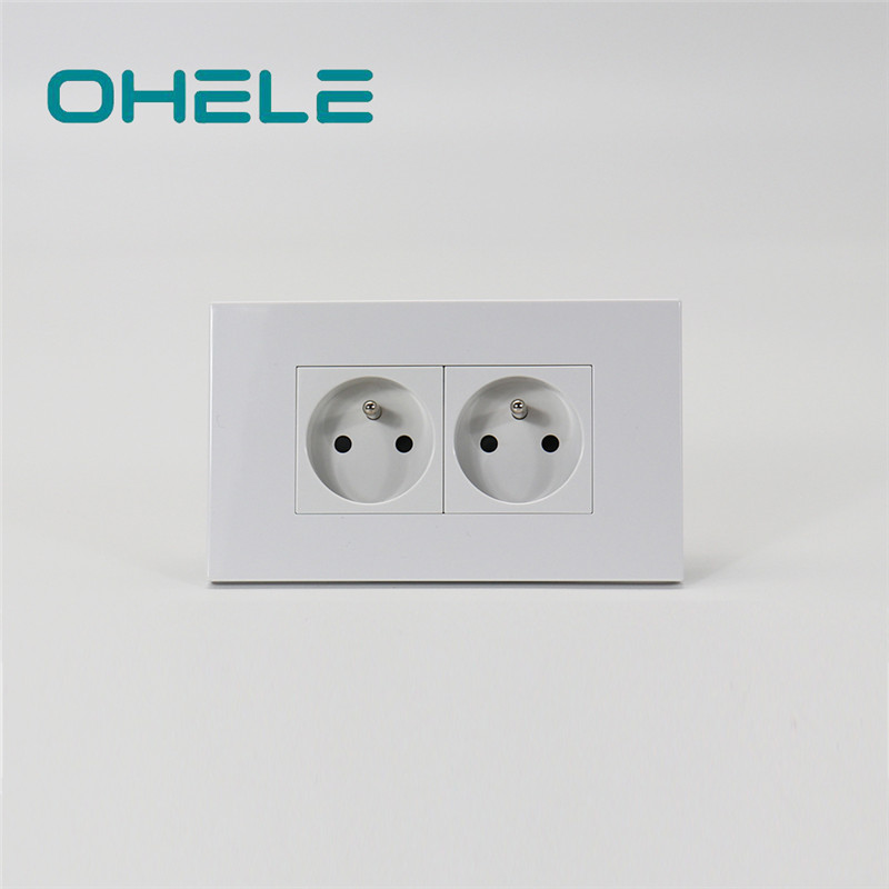Super Lowest Price Flat Wall Socket - 2 Gang French Socket – Ohom