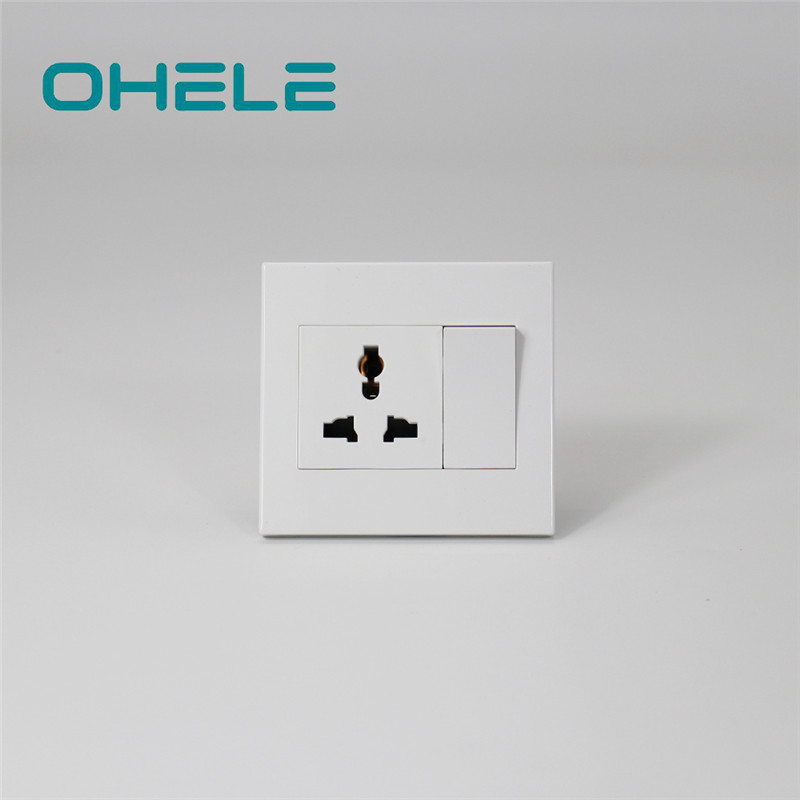 PriceList for Different Types Of Wall Outlets - 1 Gang Multi-function Socket+1 Gang Switch – Ohom
